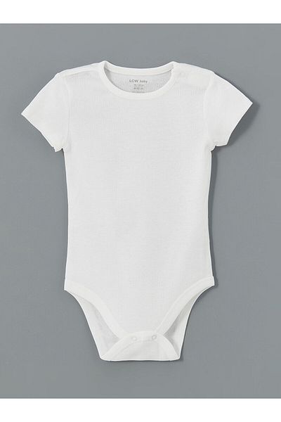 LC Waikiki Lcwk Crew Neck Basic Baby Boy Snap Body 2 Pack