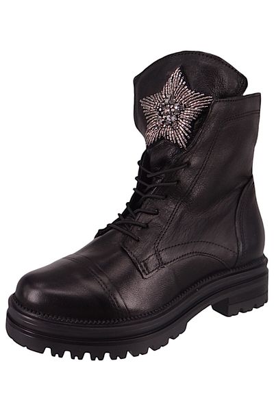 Mjus Damen Elegante Stiefelette Doble M77277-101 Schwarz 6002 Nero Leder