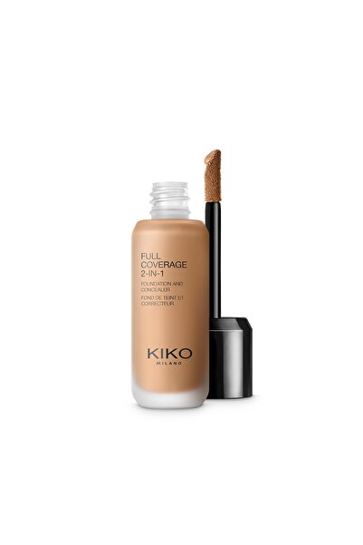 Kiko Fondöten & Kapatıcı-Full Coverage 2-in-1 Foundation & Concealer-Neutral ...