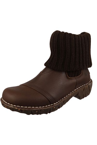 El Naturalista Yggdrasil N097 Damen Stiefelette Elegant Winterschuhe Leder Braun Brown