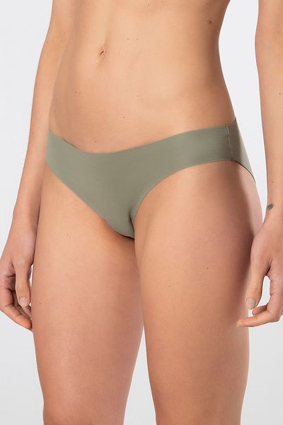 TÜREN 907 Chiloți de bikini din bumbac tăiați cu laser pentru femei, verde