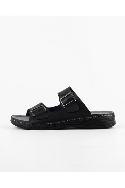 Tigerline Ανδρικές Παντόφλες Ms144 Navy Blue Ορθοπεδικές Παντόφλες Σόλας