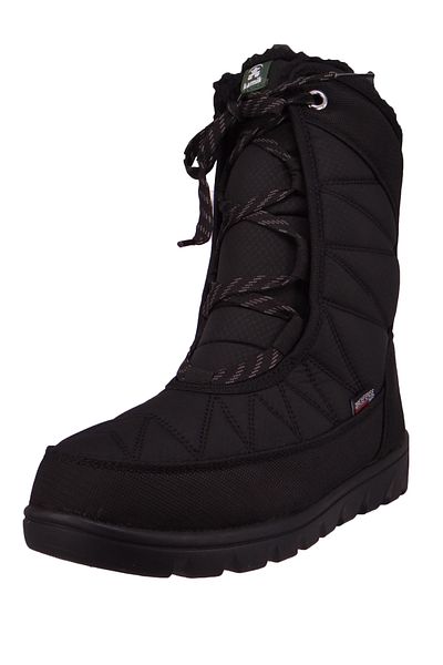 Kamik Damen Winterstiefel Winterschuhe Hannah Mid NK2254 Schwarz Black mit INGROUND LaufsohleEVA