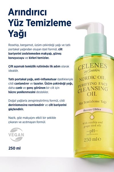 Celenes Nordic Oil Purifying Facial Cleansing Oil Sensitive Skin