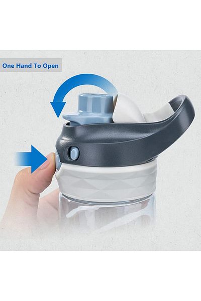 COOYA Bike Water Bottle, 750ml, BPA Free,Leak Proof and Lock-key, For Sports Travel(Gray)