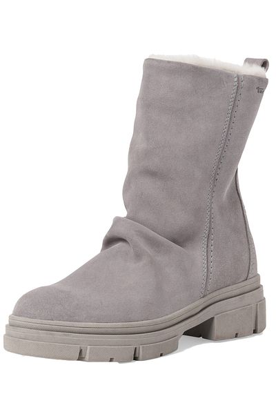 Tamaris Damen Elegante Stiefelette Winterschuhe 1-26934-39 Grau 200 Grey Leder Mit Touch-it