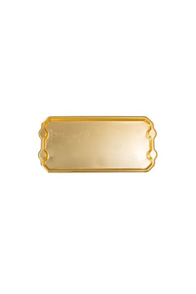 Dania Single serving tray for pastries, sweets and chocolates made of metal, size 32*16 cm, with a beautiful design