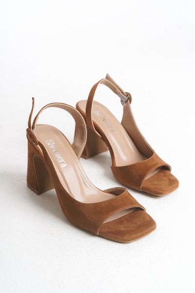 Shoesers Pantofi cu toc gros, cu design asimetric, cu bretele, pentru femei