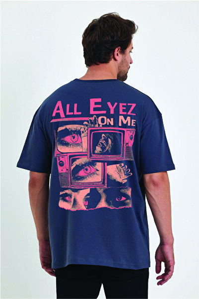 By Caspita Fashion Lenithra Sve pažnja na mene leđa Štampano Unisex Oversize ...