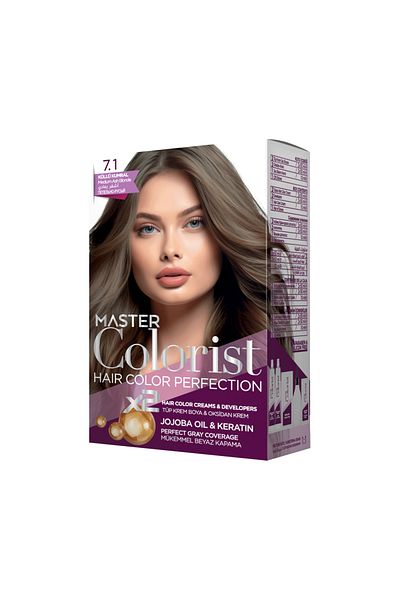 Master colorist Vopsea de Păr Master Colorist 7.1 Medium Ash Blonde