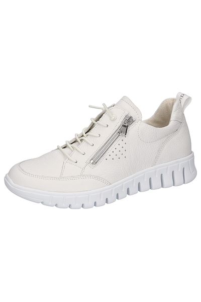 Waldläufer Damen Low Sneaker Birdy 916003 169 Weiß 150 Weiss Leder