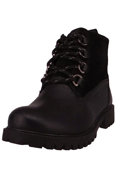 Kamik Damen Stiefel Wanderschuhe Winterschuhe Rogue S WK2083 Schwarz Black Leder mit ASPEN LaufsohleEVA
