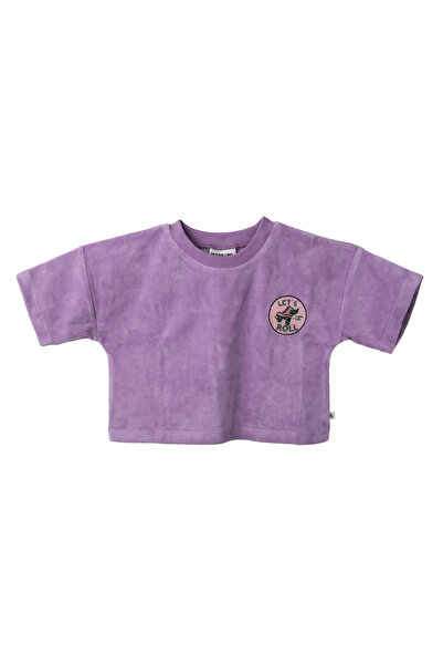 Milk & Muffin Cropped T-Shirt Lilac Color