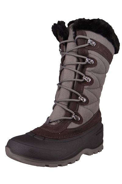 Kamik Damen Winterstiefel Winterschuhe Snovalley 4 NK2283 Grau Charcoal Leder/Synthetik mit ICEKISS Laufso