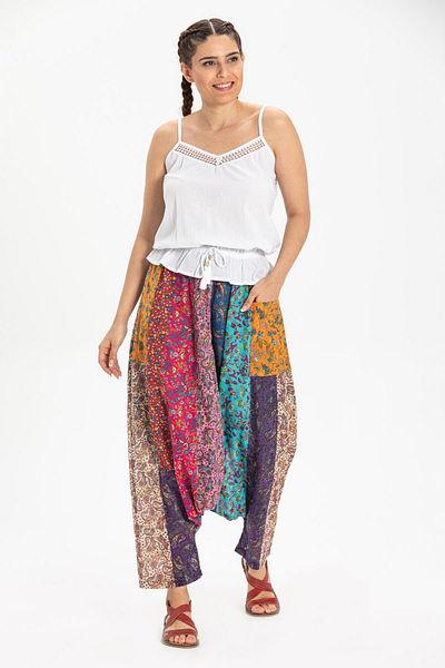 Eliş Şile Bezi Peçvörk Voile Summer Authentic Shalwar/patchwork Shalwar Single Color Tkrn