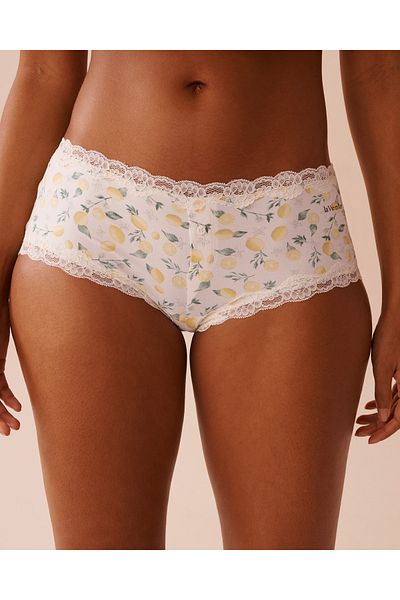 La Vie en Rose Super Soft Lace Trim Boyleg Panty
