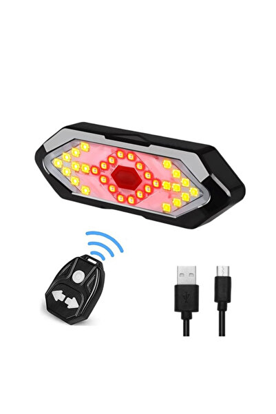 Choice ضوء أسود مع جهاز تحكم عن بعد، ضوء إشارة ركوب الدراجات مقاوم للماء، ضوء...
