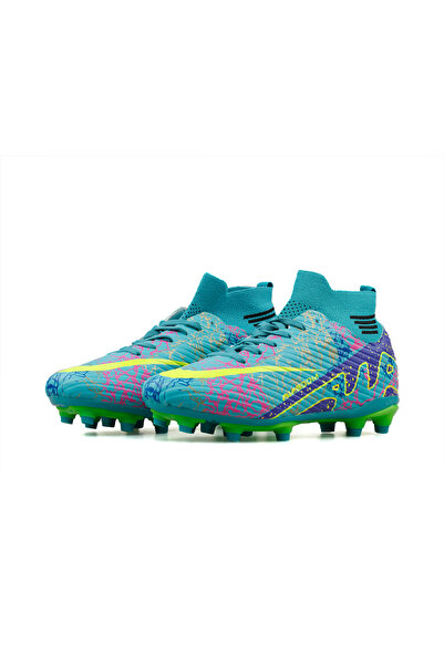 Techsport Laliga Air Unisex Halı Saha Ve Çim Zemin Kramponu Çoraplı Renkli