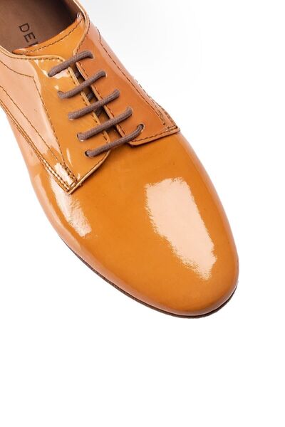 Deery Genuine Patent Leather Yellow Casual Women's Shoes