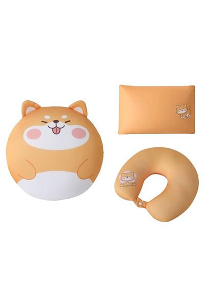 Ecrou Covered Neck Pillow – Orange (45X45 cm)