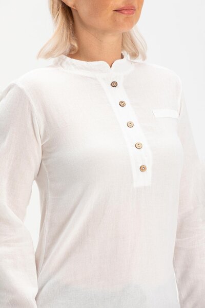 Eliş Şile Bezi Πανί Acacia Sile - Λευκό Καλοκαιρινό Τούνικ