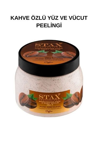 STAX Coffee Brightening Face & Body Scrub 3in1 Peeling 500ml