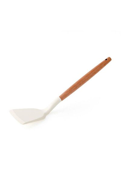 Fİ HOME Bamboo Handle Silicone Spatula 32cm