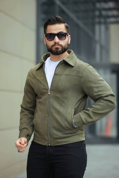 LUMAST Ανδρικό μπουφάν New Season Premium Relax Fit Nubuck/Suede γιακά