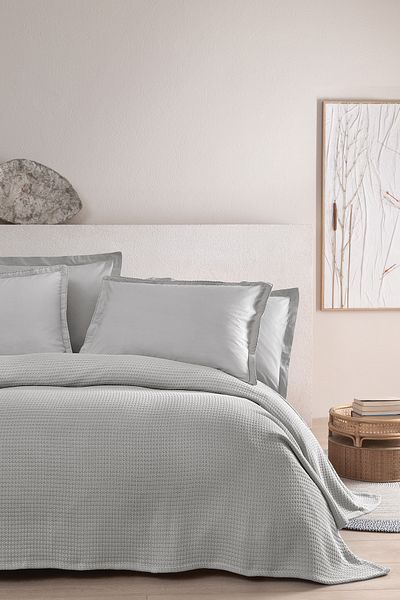Yataş Gray Liya Single Cotton Pique Set