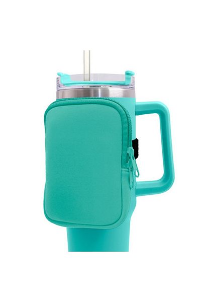 Choice Green Water Bottle Pouch for For Stanley Cup 40oz/20oz/30oz Water Bottle Caddy Neoprene Tumbler Bag