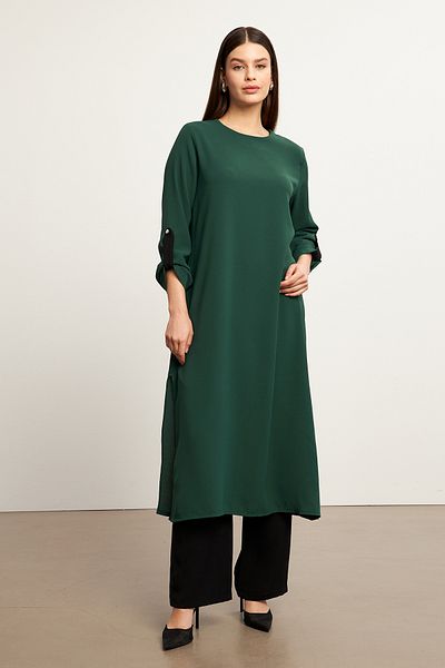 VAVİNOR Afra Tunic Pants Set - Emerald