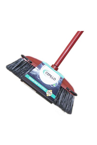 Cepillo Indoor Floor Cleaning Broom/Brush ,Long broomstick for easy brooming