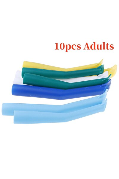 Choice1 مجموعة أدوات العناية بالفم للبالغين، تتضمن 10 قطع من أنابيب شفط اللعا...