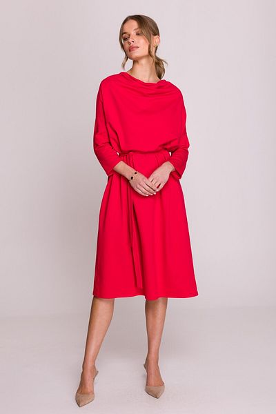 Stylove Oversize dress with waist belt