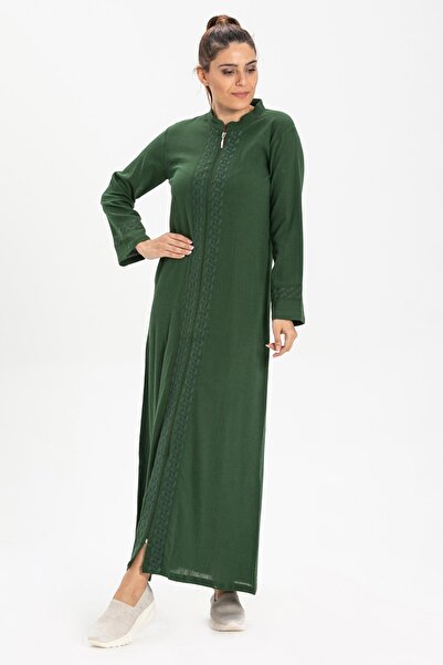 Eliş Şile Bezi Seasonal Ferace - Green Cemre Şile Bezi Ysl