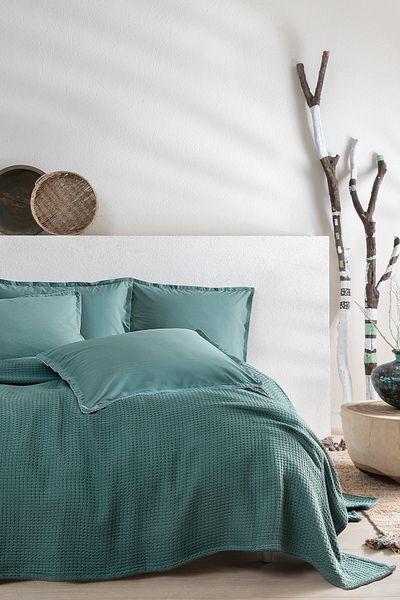 Yataş Green Liya Double Cotton Pique Set