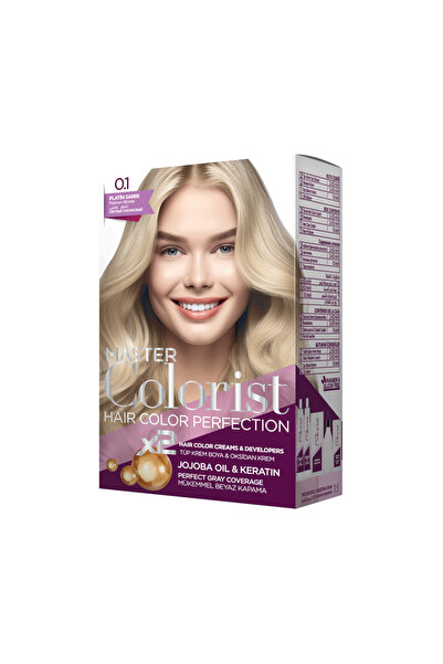 Master colorist Vopsea de Păr Master Colorist 0.1 Platinum Blonde