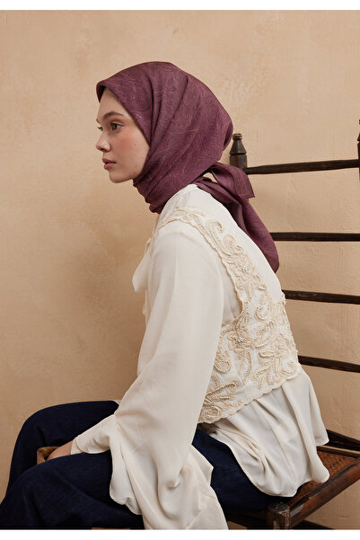 Fresh REINA DESEN PAMUK İPEK EŞARP ERİK ÇÜRÜĞÜ