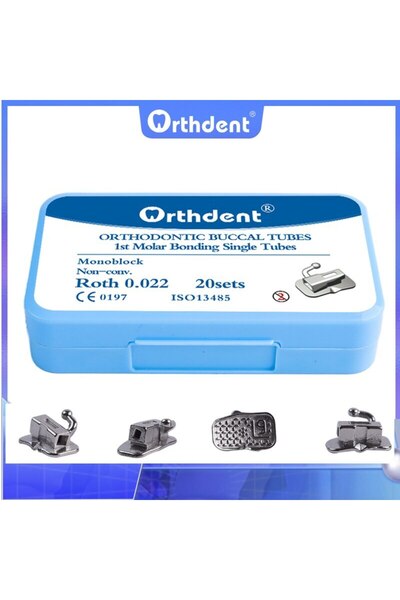 Choice 1st Roth 022 Orthdent 80 قطعة / 20 مجموعة أنابيب تقويم الأسنان القابلة...