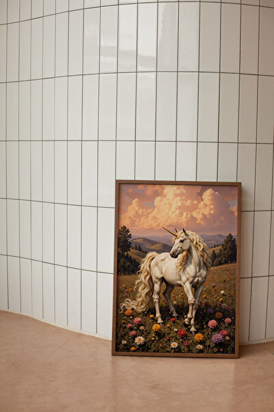 ARTCASTLE Tablou cu ramă din lemn Cal