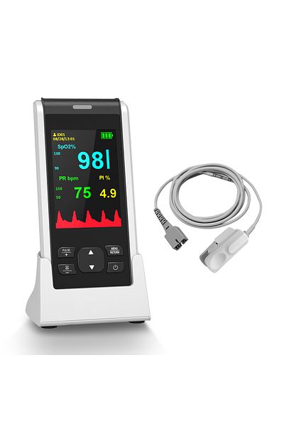 Choice Standard HealthTree Medical Handheld Pulse Oximeter Bluetooth APP Control Oximetry Blood Oxygen Hear