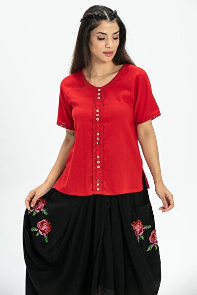 Eliş Şile Bezi Rumeli Şile Cloth Summer Authentic Skirt Black Black