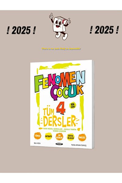 Fenomen Yayıncılık Fenomen Çocuk 4. Sınıf Tüm Dersler Soru Bankası 2025