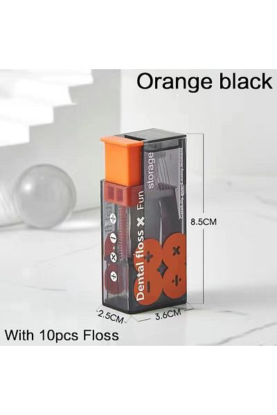 Choice Black Dental Floss Portable Case Dental Floss Dispenser Automatic Dental Floss Picks Cases Teeth Cle
