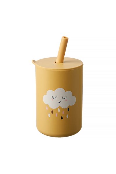 Choice Aeb0001-10 Baby Feeding Drinkware Straw Cup Baby Cartoon Learning Feeding Cup Food Grade Silicone To
