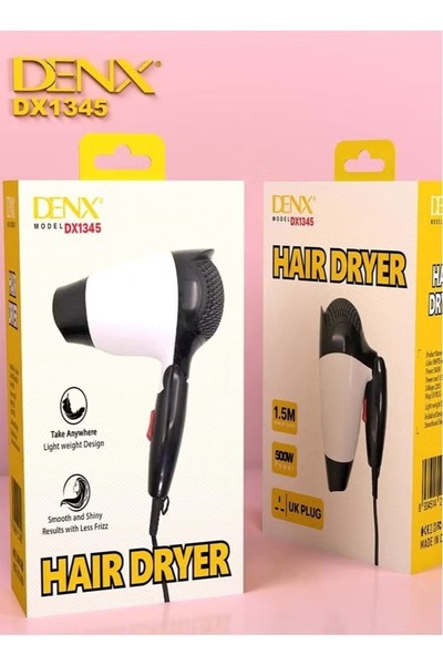 Denx A Folding Hair Dryer With A Loaded And Lightweight Design To Soften And Dry Hair