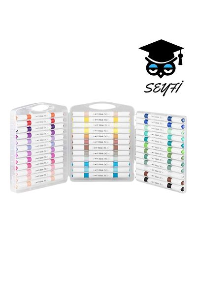 SEYFİKİRTASİYE Art-X Rich High Quality Acrylic Marker Set - Double Sided Drawing Pens and Ink Return