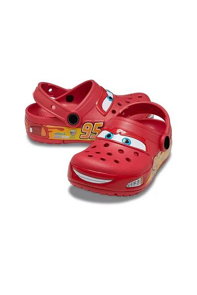 Disney C13-19cm Kids Cute Cartoon Lightninged Mcqueens Solid Waterproof Slippers Outdoor Sandals Casual Bre