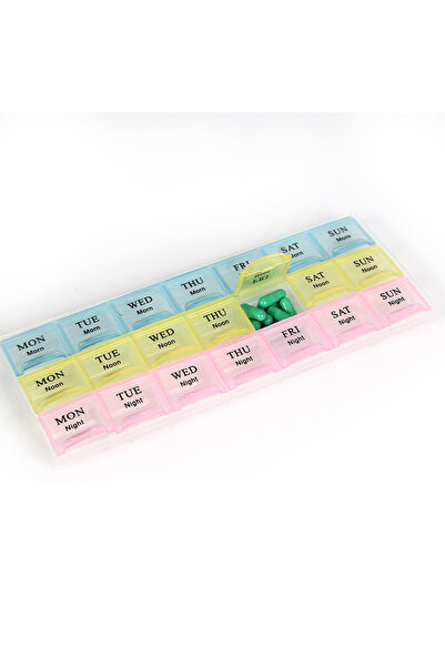 Choice رقم 1 - علبة حبوب سفر محمولة، منظم، 7 أيام، 21 شبكة، 3 مرات في اليوم، ...