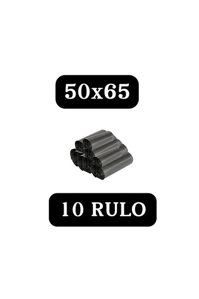By Cleaner Garbage Bags Black Medium Size 10 Rolls of 20 50X65